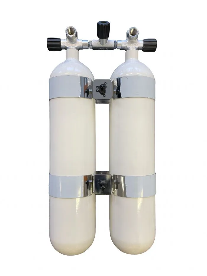 Flaskesett 2x7 300 konveks, manifold 171mm