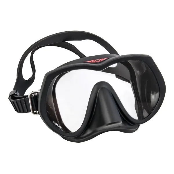 Maske Tecline Frameless Super View Svart